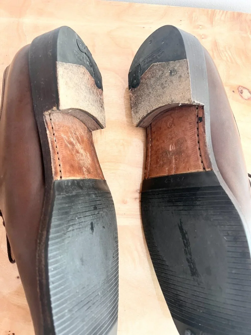 Vintage Salvatore Ferragamo XYLAN Leather Shoes 10 D US Made in Italy